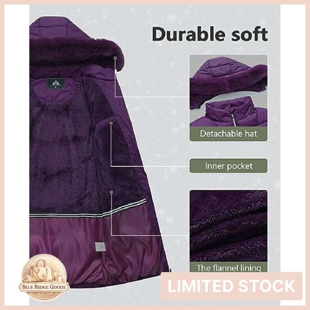 Winter Windproof Warm Down Puffer Jacket Hooded C… - image 5